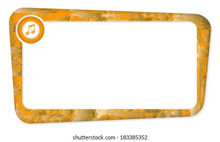 box for insertion text with music icon