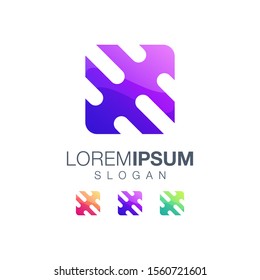 box inspiration gradient color logo design