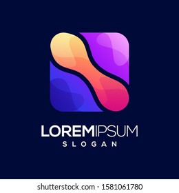 box inspiration gradient color logo design