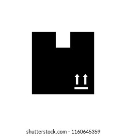 Box isolated silhouette icon, vector illustration design. Logistics collection.