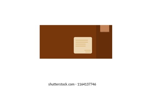 Box isolated vector illustration