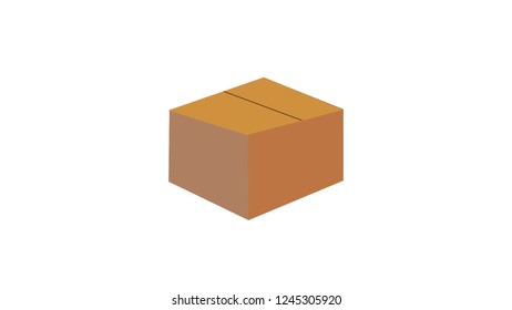 Box isolated vector illustration