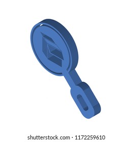 Box isometric left top view 3D icon