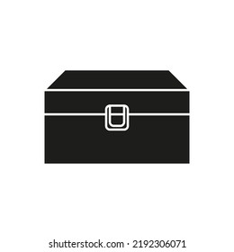 Box for jewelry icon. Vector. Flat design.