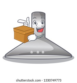 With box kichen hood in the mascot shape