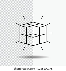 box, labyrinth, puzzle, solution, cube Line Icon on Transparent Background. Black Icon Vector Illustration - Powered by Shutterstock - Get 15% off with code: PIKWIZARD15