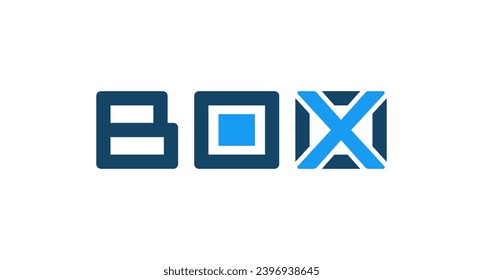 Box letter creative logo design.