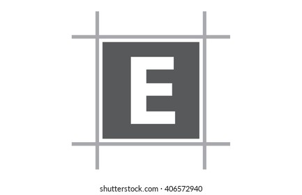 Box Letter E Stock Vector (Royalty Free) 406572940