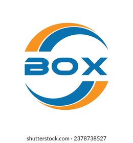 Logo-Design des BOX-Briefes auf weißem Hintergrund oder Monogram-Logo-Design für Unternehmer und Unternehmen.