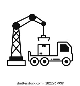 
Box lifting Vector Icon which can easily modify or edit
