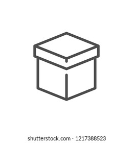 Box line icon