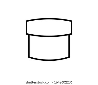 Box line icon. High quality outline symbol for web design or mobile app. Thin line sign for design logo. Black outline pictogram on white background