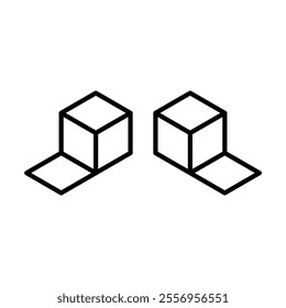 Box line icon. High quality black outline logo for web site design and mobile apps. Vector illustration on a white background