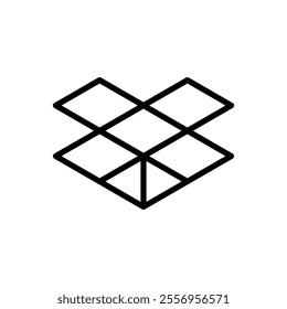 Box line icon. High quality black outline logo for web site design and mobile apps. Vector illustration on a white background