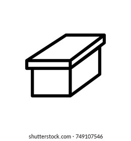 Box line icon. High quality black outline logo for web site design and mobile apps. Vector illustration on a white background.