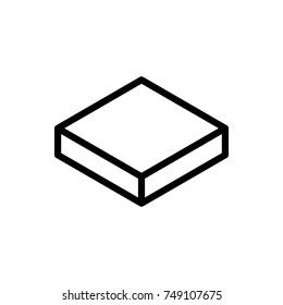 Box line icon. High quality black outline logo for web site design and mobile apps. Vector illustration on a white background.