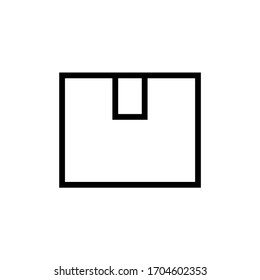 Box line icon, logo isolated on white background