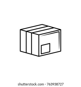 box line icon on white background