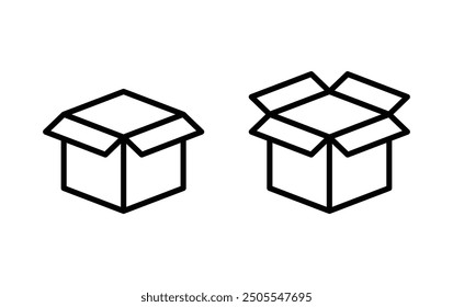 Box line icon. Package, delivery boxes symbol