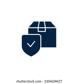 Box line icon. Simple element illustration. Box concept outline symbol design.