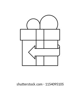Box line icon, vector illustration design. Logistics collection.