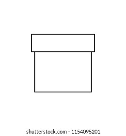 Box line icon, vector illustration design. Logistics collection.