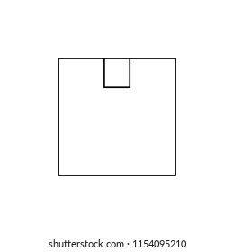 Box line icon, vector illustration design. Logistics collection.