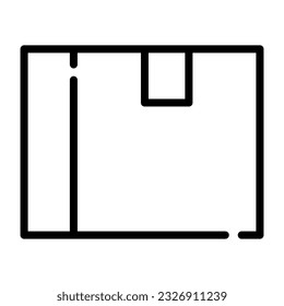 box line icon. vector illustration.