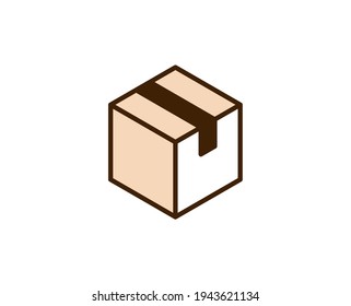 Box line icon. Vector symbol in trendy flat style on white background. Commerce sing for design.