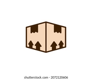 Box line icon. Vector symbol in trendy flat style on white background. Commerce sing for design.