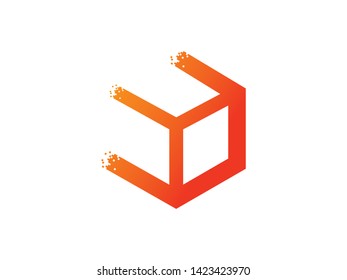 Box Line Logo Template, Icon, Symbol
