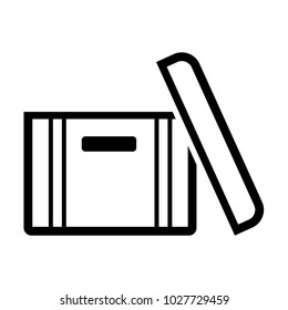 Box line simple icon