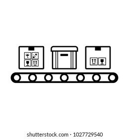 Box line simple icon