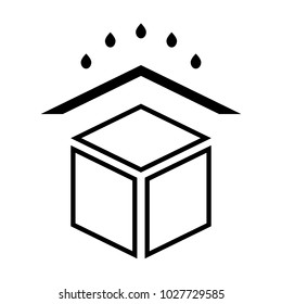 Box line simple icon