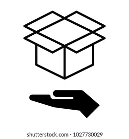 Box line simple icon