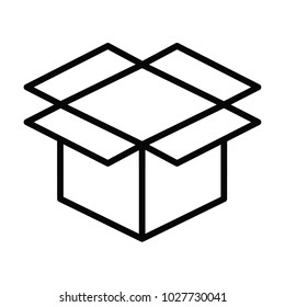 Box line simple icon