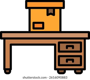 Box Line Vector Icon Design