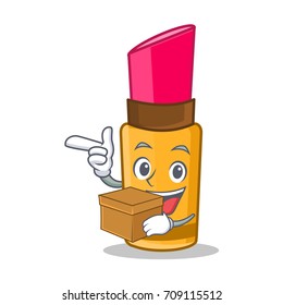 With box lipstick character cartoon