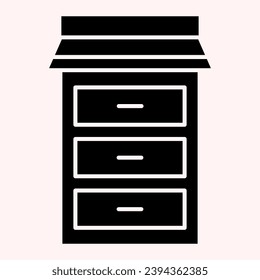 Box with lockers glyph icon. Public place postage mailbox. Postal service vector design concept, solid style pictogram on white background, use for web and app. Eps 10