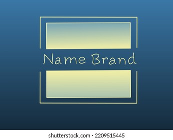 Logo de caja para marca. ilustración del logotipo de diseño vectorial.