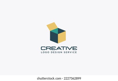 Logo de la caja o logotipo de la caja de colores