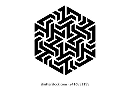 Box Logo Cube abstract design Virtual Reality Technology vector template linear style. Neural network Artificial intelligence AI internet web Logotype concept icon. isolated on a white color