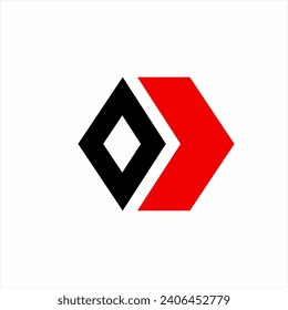 Box logo design with a forward concept.