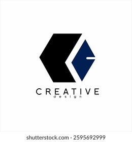 Box logo design with letter G and hexagon concept.