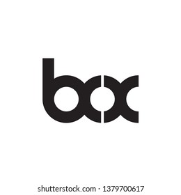 Box logo design template with circle
