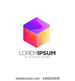 box logo design vector illustration