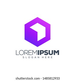 box logo design vector illustration