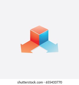 box logo, icon ellipse