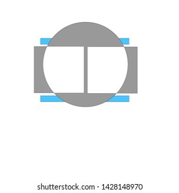 box logo with round shape alloy