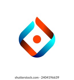 Box-Logo mit einfachem Farbverlauf-Farbverlauf